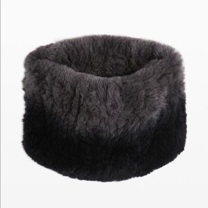 ETCETERA Genuine Rex Fur Neckie